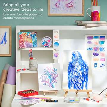 ARTEZA Watercolor Paint Set, 12 Colors in 12 ml/0.4 US fl oz Watercolor Tubes, Non-Toxic Water Color Paint for Adults