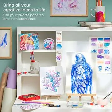 ARTEZA Watercolor Paint Set, 12 Colors in 12 ml/0.4 US fl oz Watercolor Tubes, Non-Toxic Water Color Paint for Adults