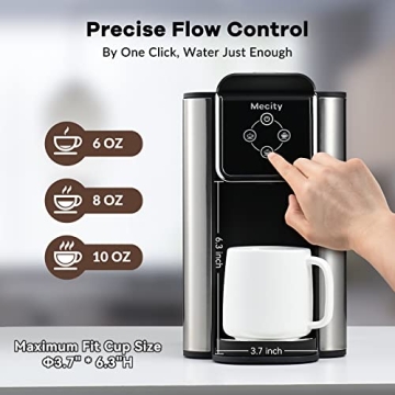Mecity 3 in 1 Coffee Maker, K-Cup Compatible Machine