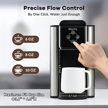 Mecity 3 in 1 Coffee Maker, K-Cup Compatible Machine