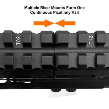 UTG Super Slim Picatinny Riser Mount 1" Height