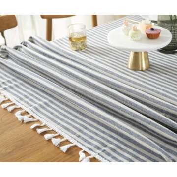 TruDelve 60 Inch Round Tablecloth for Outdoor Use