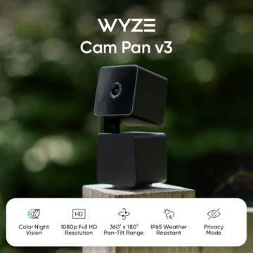 WYZE Cam Pan v3: 1080P Smart Home Security Camera with Motion Tracking