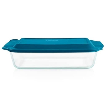 Pyrex Deep Glass Baking Dish with Lid 9x13 Inch