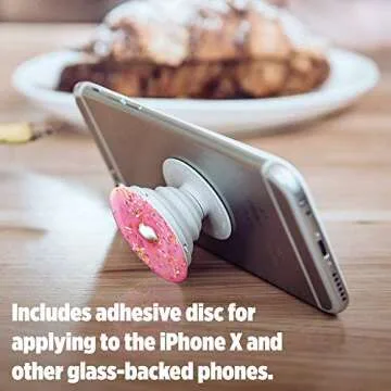 PopSockets: Collapsible Grip & Stand for Phones and Tablets - Pink Donut