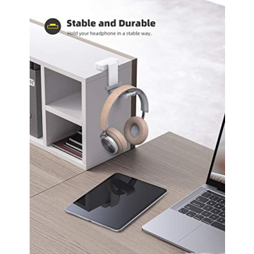 Lamicall Headphone Stand - 360 Degree Rotation Hook Holder