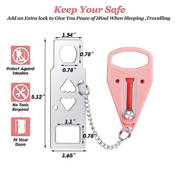 AceMining Portable Door Lock for Home and Travel Safety