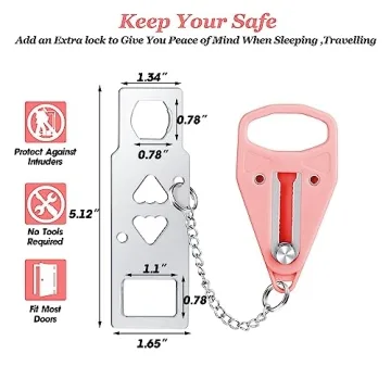 AceMining Portable Door Lock for Home and Travel Safety