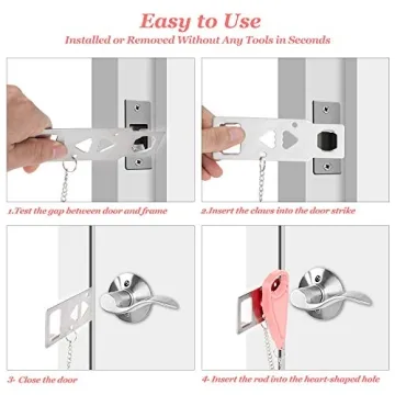 AceMining Portable Door Lock for Home and Travel Safety