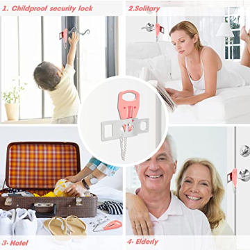 AceMining Portable Door Lock for Home and Travel Safety