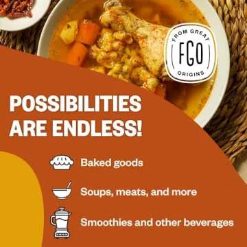 FGO Organic Turmeric Powder w/Curcumin, 8oz Resealable Pouch, USDA Organic and Non-GMO, Sourced from India, Packaging May Vary (Pack of 1)