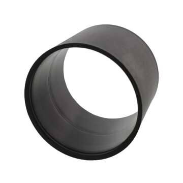 DCT 4in Plastic Circular Pipe Coupler Fittings 1-Pack, Flexible Hose Woodshop Woodworking Saw Dust C...