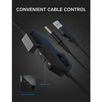 ZIUMIER Z20 White Gaming Headset for PC PS4 PS5 Xbox One Xbox Series S/X, Wired Over-Ear Headphone with Noise Canceling Microphone, RGB LED Light, Bass Surround Sound