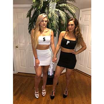 BEAGIMEG Women's Ruched Cami Crop Top Bodycon Skirt 2 Piece Outfits Dress