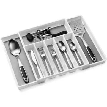 SESENO Expandable Drawer Organizer for Flatware Storage
