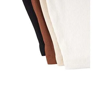 SweatyRocks Women's Ribbed Mock Neck Tank Tops - 4 Pack