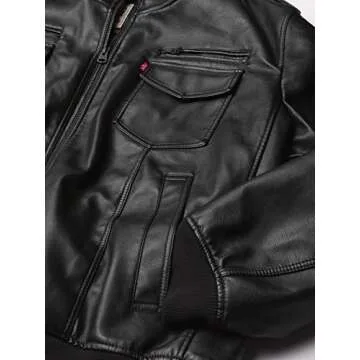 Levi's Men's Vintage Deer Faux Leather Aviator Bomber (Standard and Big & Tall)