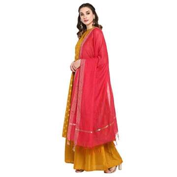 Buy Janasya Women's Mustard Anarkali Kurta Set - Festive Wear