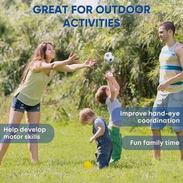 Set Of 6 Mini Sports Foam Balls for Kids, Toddler Ball Toys, Foam Football, Toddler Football, Indoor Baby Soccer, Kids Mini Basketball, Soft Baseball, Volleyball, Small Playground Balls, Baby Ball Toy