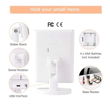 BESTOPE Makeup Vanity Mirror with Lights and Magnification