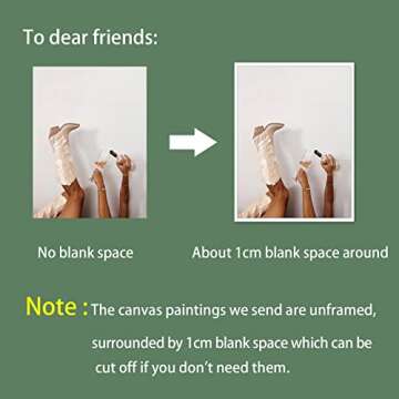 Preppy Canvas Wall Art Cowgirl Boots Pictures Modern Neutral Fashion Poster Trendy Teen Girl Funky Home Wall Decor for Living Room Bar Cart 12 x 16 in Unframed