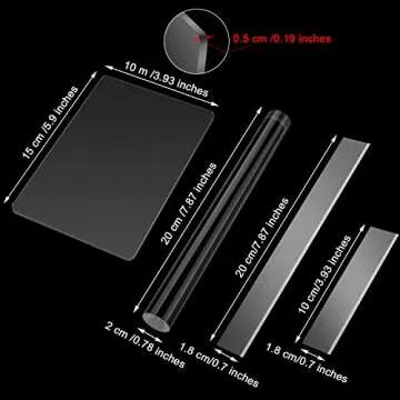 4 Piece Acrylic Clay Roller Set for DIY Crafters