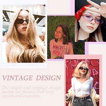 VIA LEECA Retro 90s Oval Sunglasses for Women