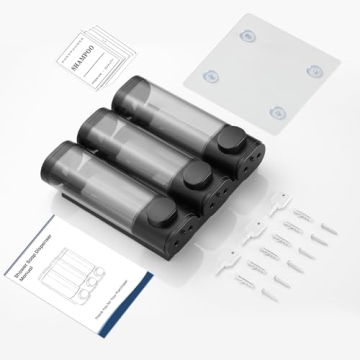 Sleek Shampoo and Conditioner Dispenser for Organized Shower