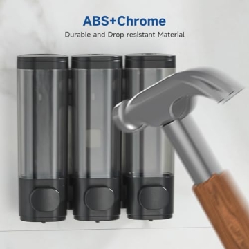 Sleek Shampoo and Conditioner Dispenser for Organized Shower