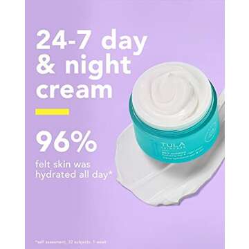 TULA Probiotic Skin Care Supersize 24-7 Moisture Hydrating Day & Night Cream | Holiday 2020, Ageless is the New Anti-Aging, Face Cream, Contains Watermelon Fruit and Blueberry Extract | 3.4 oz
