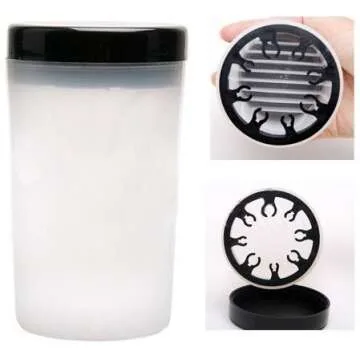 Beauticom Nail Art Tip Brush Holder Remover Cup - Immersion Brush Cleaner for Acrylic & UV Gel