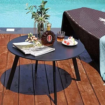 Durable Grand Patio Steel Coffee Table for Outdoor Style
