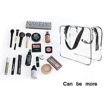 Clear Cosmetic Bag Set - Waterproof Travel Organizers