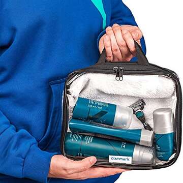 Clear Cosmetic Bag Set - Waterproof Travel Organizers