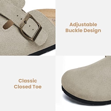 Xiakolaka Women's Suede Clogs for Comfort and Style