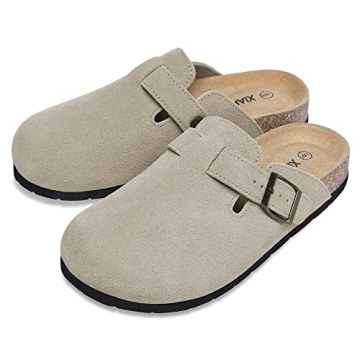 Xiakolaka Women's Suede Clogs for Comfort and Style