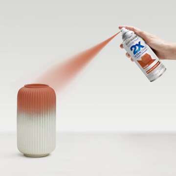 Rust-Oleum 334061 Painter's Touch 2X Ultra Cover Spray Paint, 12 oz, Satin Cinnamon