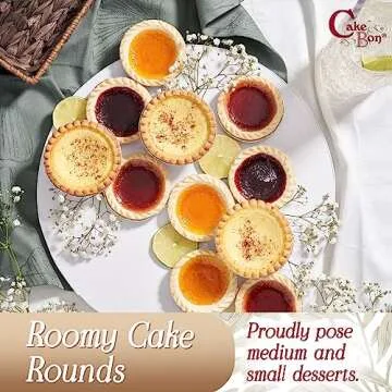 Cakebon Square Cake Boards - Sturdy 10-Inch White Drums