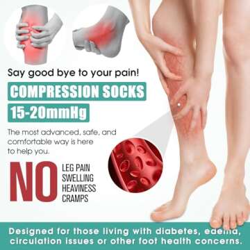 3 Pack Medical Compression Sock - Essential for Sports & Recovery