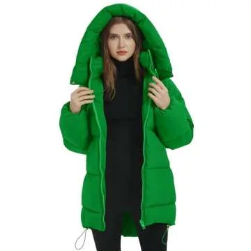 Flygo Women's Quilted Puffer Coat for Winter Warmth