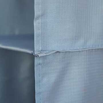 DonYeco Hanging Closet Organizer, Easy Mount Foldable 4-Shelf Hanging Closet Wardrobe Storage Shelves, Clothes Handbag Shoes Accessories Storage, Washable Oxford Cloth Fabric, Gray