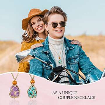 9 Pieces Crystal Necklace Holder Necklace Cord Empty Stone Holder Quartz Stone Necklace Cage Pendant Stone Holder Replacement Necklace Rope Adjustable Length for DIY Jewelry Making (White)