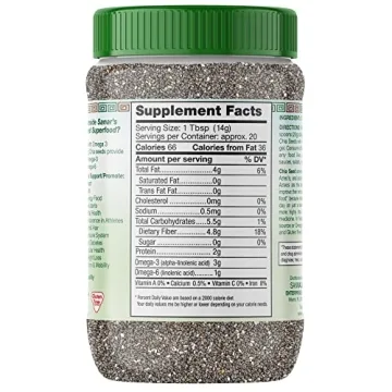 Sanar Naturals Chia Seeds - Healthy Superfood for All Diets