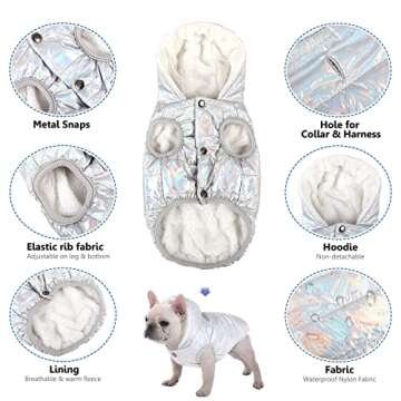 Dog Fleece Hoodie - Waterproof Winter Jacket for Dogs