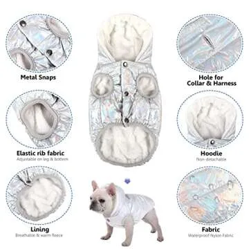 Dog Fleece Hoodie - Waterproof Winter Jacket for Dogs