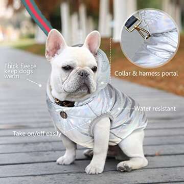 Dog Fleece Hoodie - Waterproof Winter Jacket for Dogs