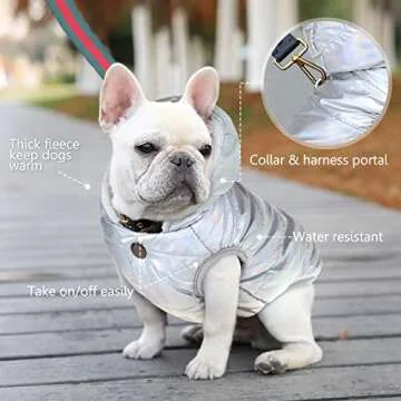 Dog Fleece Hoodie - Waterproof Winter Jacket for Dogs