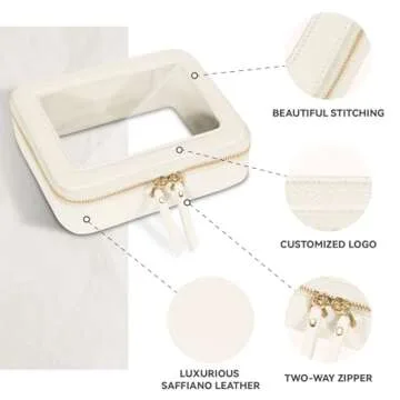 Prite Clear Makeup Bag Set - Chic & Waterproof Travel Organizer