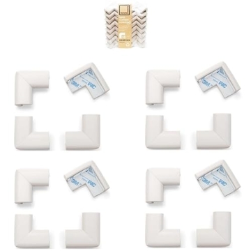 Roving Cove Baby Corner Protector - Heavy-Duty Foam Bumpers (16 Corners) with 3M Adhesive