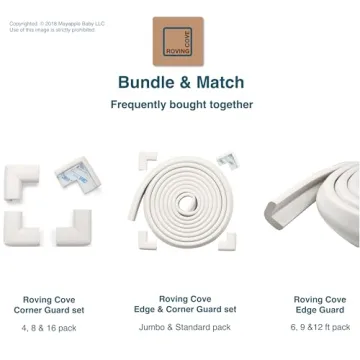 Roving Cove Baby Corner Protectors - Safe Foam Bumpers